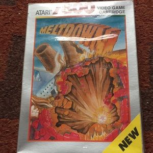 Atari 7800 video game cartridge ,Meltdown